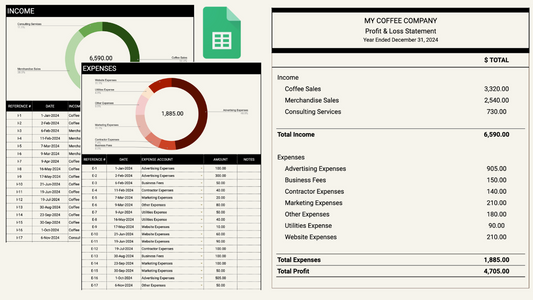 Income + Expense Tracker - Google Sheets