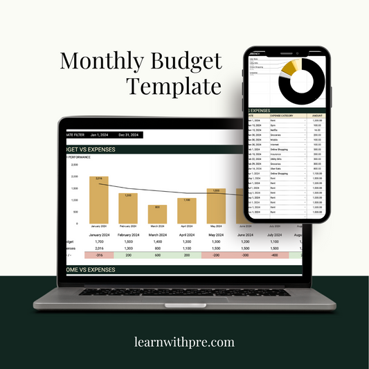 Monthly Budget Template - Google Sheets