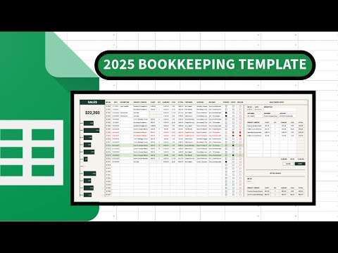2025 Bookkeeping Template - Google Sheets (Non-Inventory)